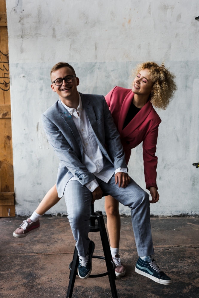 sesja zakochanych z hulajnogami