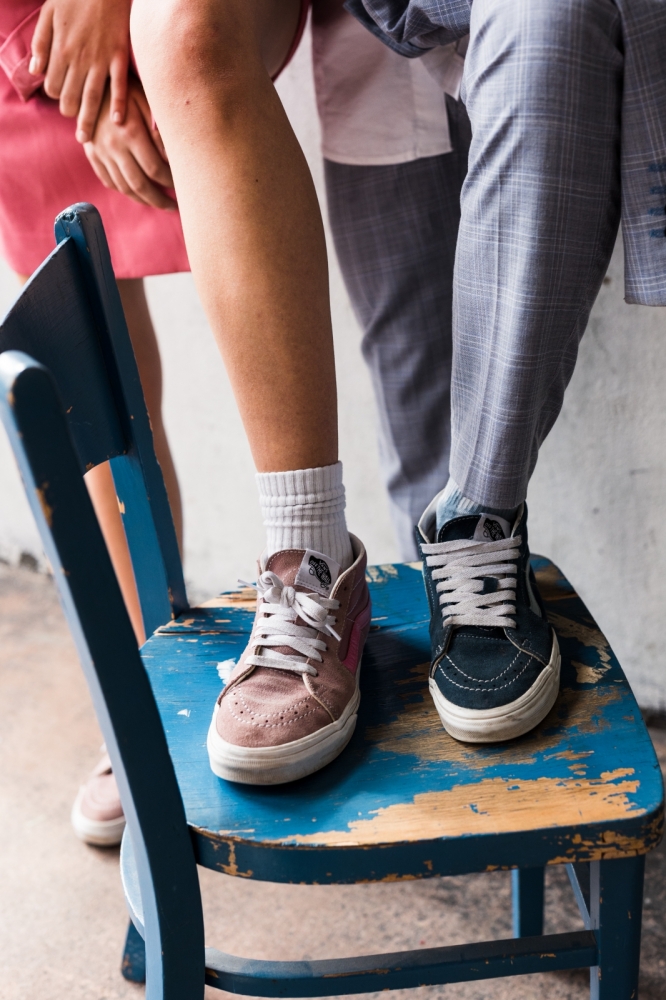 sesja zakochanych z hulajnogami