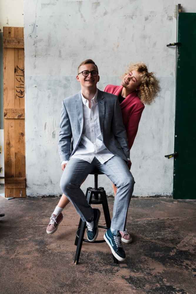 sesja zakochanych z hulajnogami