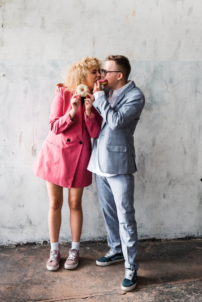 sesja zakochanych z hulajnogami