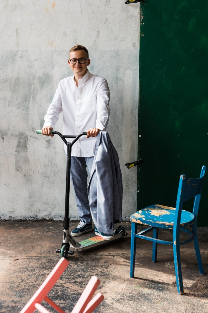 sesja zakochanych z hulajnogami